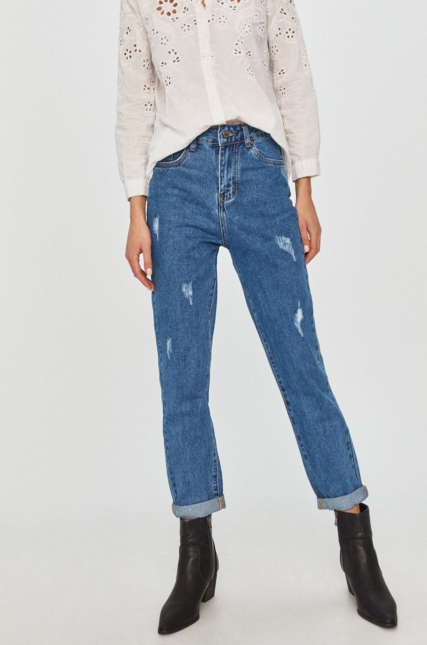 Jeans Answear Lab din denim cu aspect spalacit  BBY8-SJD00R_55J