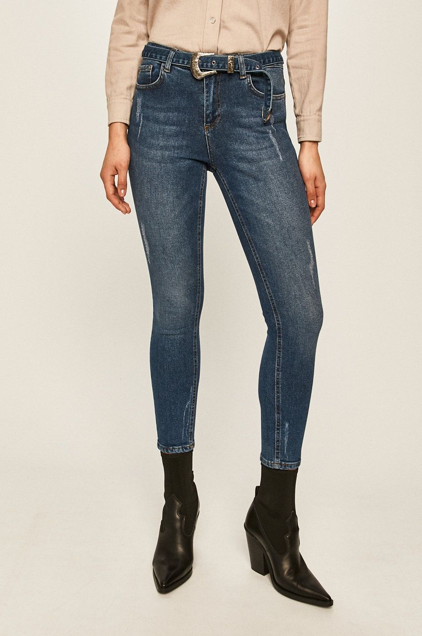 Jeans Answear din denim cu aspect spalacit  BBYK-SJD045_59X