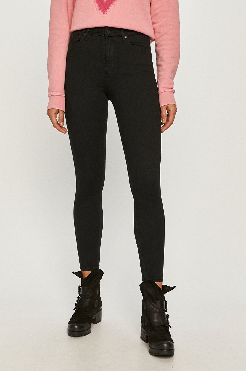 Jeansi Cross Jeans super skinny cu talia inalta din denim elastic Judy MBYK-SJD00C_99X